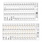 Piano Keyboard Musical Note Sticker for 61 Keys Electronic Keyboard Piano