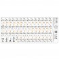 Piano Keyboard Musical Note Sticker for 61 Keys Electronic Keyboard Piano