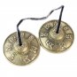 Zebra Handcrafted Tibetan Meditation Bell Tingsha Cymbal Bells with Buddhist