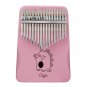 Cega 17 Key Full Solid Veneer Mahogany Kalimbas Thumb Piano Finger Percussion with Tuning Hammer