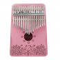 Cega 17 Key Full Solid Veneer Mahogany Kalimbas Thumb Piano Finger Percussion with Tuning Hammer