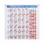 DEBBIE Hord-1.2 Four-String Electric Bass String Spectrum Guitar Chord Chart for Fingering Practice