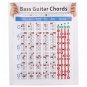 DEBBIE Hord-1.2 Four-String Electric Bass String Spectrum Guitar Chord Chart for Fingering Practice
