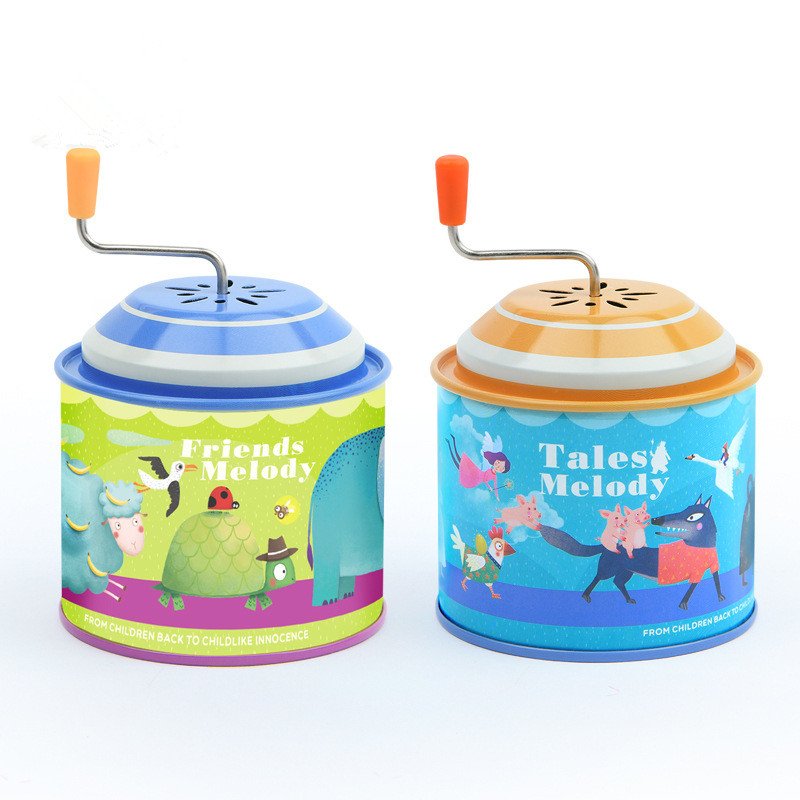 Mideer Hand-cranking Iron Rotating Music Box Early Education Toy