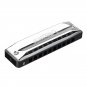 EASTTOP T002 10 Holes Blues Harmonica Tone C Sliver Color for Beginner