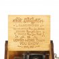 Hand Crank Wooden Engraved Theme Music Box Musical Accessories for Music Enthusiast