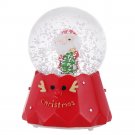 Santa Crystal Ball with Lighting Music Effects Music Box Christmas Gift Table Home Decoration