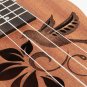 21 Inch Soprano Ukulele Uke Sapele 15 Frets Musical Instrument Flower