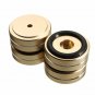 4pcs 40x15mm Isolation Speaker Stand Base Turntable Golden Feet Pad