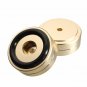 4pcs 40x15mm Isolation Speaker Stand Base Turntable Golden Feet Pad