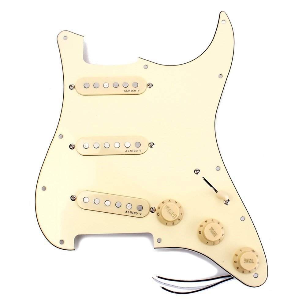 Guitar Prewired Loaded Pickguard Alnico Pickups For Electric Guitar