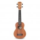 Zebra 21 Inch Mahogany Ukulele Uke 15 Frets Soprano Hawaiian Guitar Musical Instrument