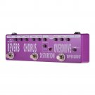 MOSKY RC5 6-in-1 Guitar Effects Pedal Reverb Chorus Distortion Overdrive Booster Buffer Full Metal S