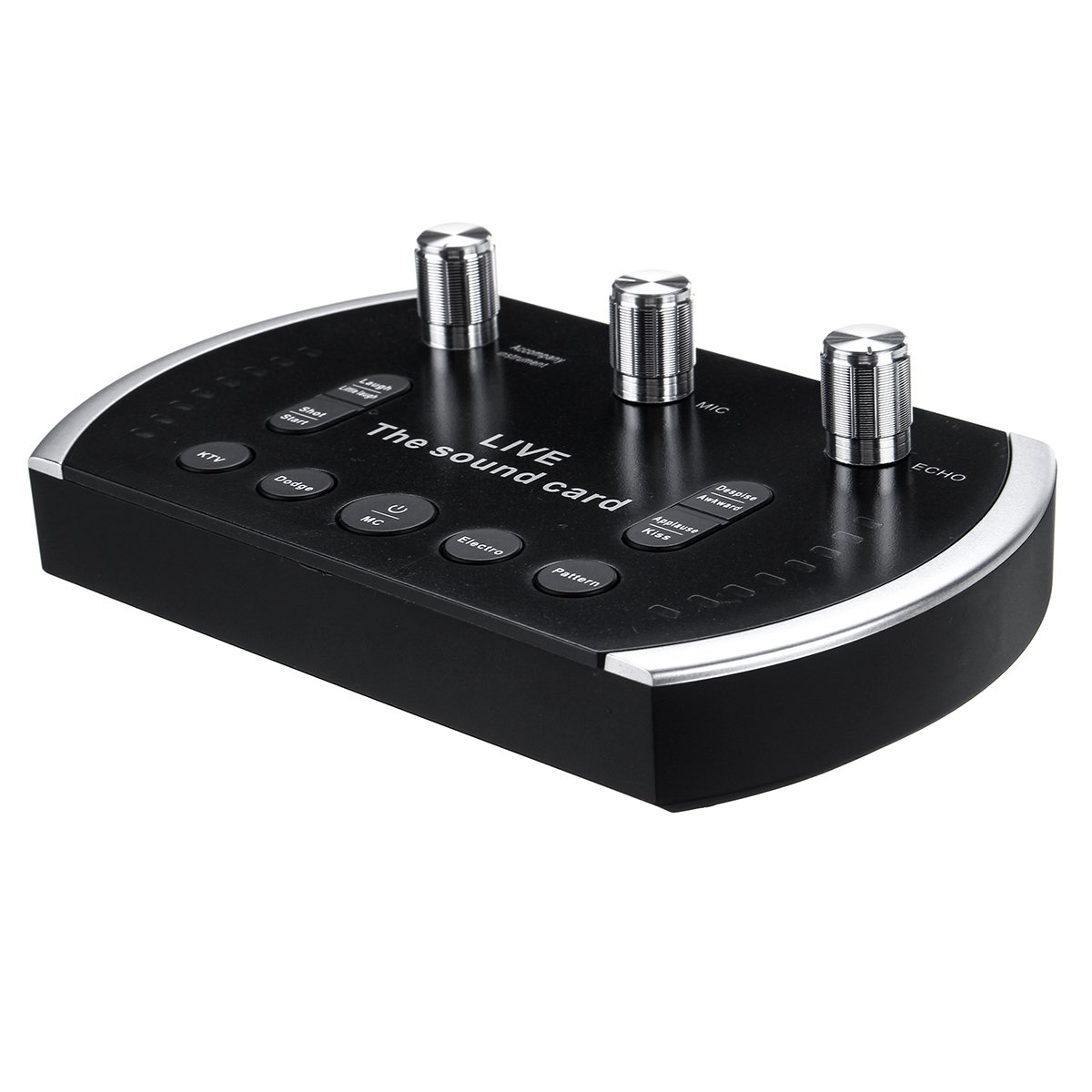 EAX 4.0 1200mAh Two Channel USB Interface External Sound Card Microphone Webcast Live Sound Card