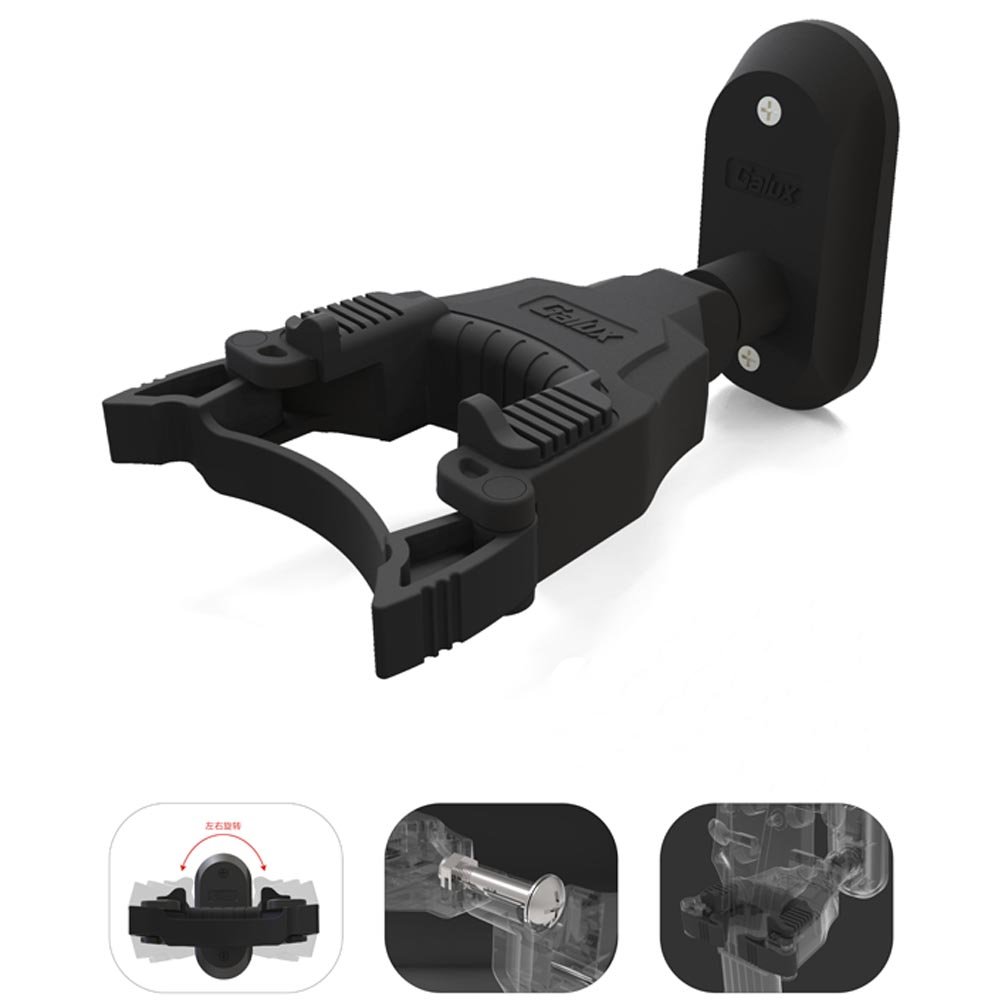 GALUX GH-100 Automatic Lock Portable Guitar Wall Mount Hanger