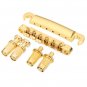 Gold Tune-O-Matic Bridge Tailpiece for Gibson Les Paul Guitar Replacement