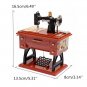 Treadle Sewing Machine Music Box Antique Gift Musical Education Toys Home Decor Fashion Accessories