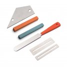 Guitar Stainless Steel File Guitar Leveling Ruler Polishing Stone Guitar Tool Set