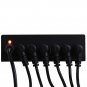 MOSKY DC-TANK 9V 500mA Mini Power Supply Connector for 9V Guitar Effect Pedal with 6 Isolated Output