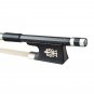 NAOMI 4/4 Violin/Fiddle Bow Grid Carbon Fiber Bow W/ Ebony Frog Round Stick Exquisite Horsehair Well