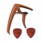 Metal Guitar Capo with Pin Puller/2pcs Wooden Picks for Acoustic Folk Classic Guitar Ukulele