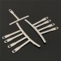 9Pcs Stainless Steel Guitar Understring Radius Gauges Setup Luthier Tools Set