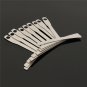 9Pcs Stainless Steel Guitar Understring Radius Gauges Setup Luthier Tools Set