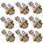 10Pcs 1/4'' 6.35mm Mono Input Jack Socket For LP TL Electric Guitar Bass