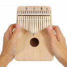 17 Keys DIY Painting Pine Wood Beechwood Kalimbas Thumb Piano Finger Percussion with Tuning Hammer
