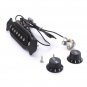 Copper Single Magnetic Coil Acoustic Guitar Pickup Parts Black