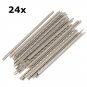 24Pcs Guitar Fret Wire Nickel Silver 60mm Long for Guitar Fretboard Repair