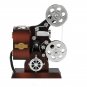 Retro Movie Film Projector Music Box Wood Metal Antique Musical Box Christmas Gift for Kids