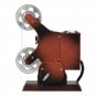 Retro Movie Film Projector Music Box Wood Metal Antique Musical Box Christmas Gift for Kids