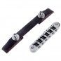 Chrome Guitar Bridge Roller Saddle Metal Rosewood Guitar Accessories