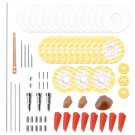 Professional Flute Repair Maintenance Tools Kit Screws+Gaskets+Pads+Dowels+Reed Musical Instrument A