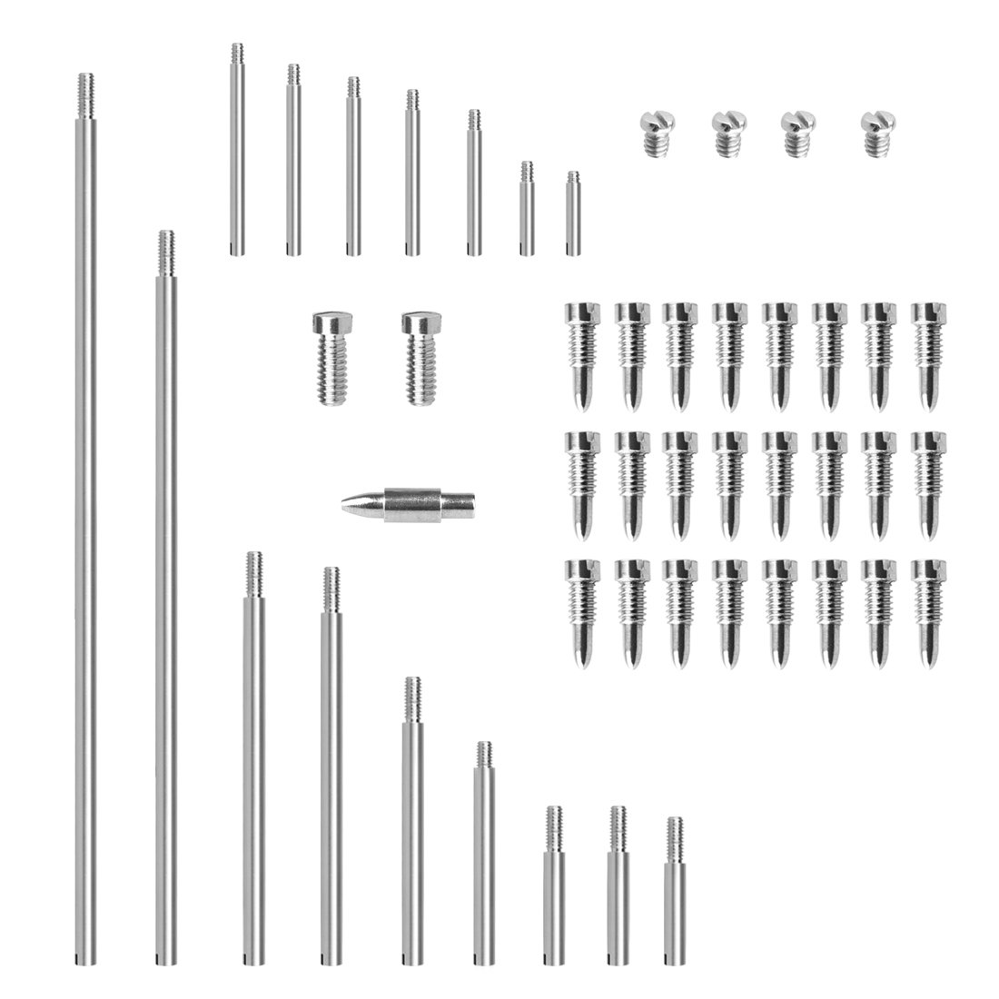 49Pcs/Set Alto Saxophone Repair Parts Screws + Saxophone Shaft Rod Kit DIY Tool Woodwind Instrument 