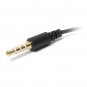 5Pc/Set 3.5mm 4 Pole Jack Male to Female Earphone Headphone Audio Extension Cable 1M 3Feet