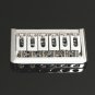 6 String Fixed Bridge Guitar Part Hardtail Bridge For Electric Guitar