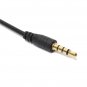 3.5mm 1/8'' Male To Male 4-Pole TRRS AV Audio Extension Cable 1.2M/4Feet