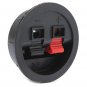 2 Way Speaker Box Binding Post Terminal Cup Round Spring Clip