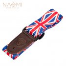 NAOMI Guitar Strap PU Leather End Adjustable Shoulder Strap For Acoustic Guitar Electric Guitar Musi
