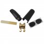 Soprano Saxophone Mouthpiece Plastic with Cap Metal Buckle Reeds Mouthpiece Patches Pads Cushions