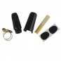 Soprano Saxophone Mouthpiece Plastic with Cap Metal Buckle Reeds Mouthpiece Patches Pads Cushions