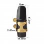 Soprano Saxophone Mouthpiece Plastic with Cap Metal Buckle Reeds Mouthpiece Patches Pads Cushions