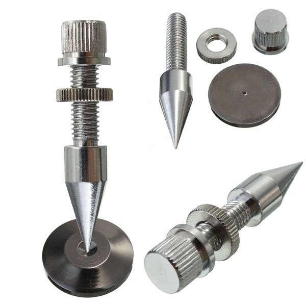 M8*60 Speaker Spike Isolation Spike Stand Foot Speaker Cone Base Pads