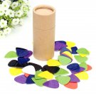 Celluloid 0.58/0.71/0.81/0.96/1.2/1.5mm 50pcs Colorful Guitar Picks
