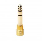 Gold Plated 6.35mm Male to 3.5mm Female Microphone Audio Convertor