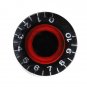Black Red Electronic Guitar Speed Dial Knobs Control Knobs For LP LES PAUL Guitar