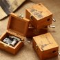 Retro Wooden Wind Up Music Box Castle In The Sky