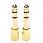 2PCS 6.5mm Male to 3.5mm Female Audio Connector